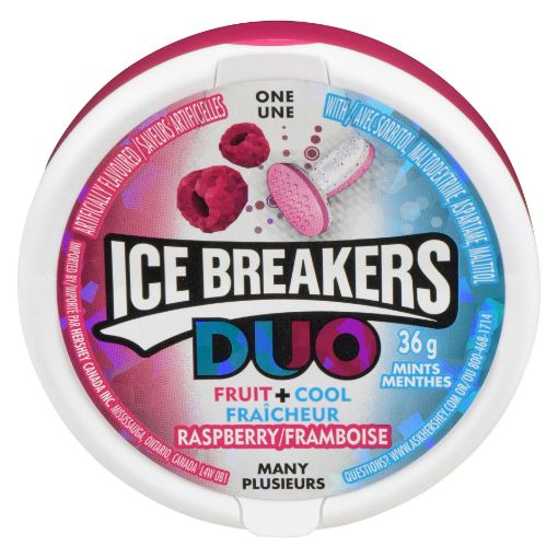 Picture of ICE BREAKERS DUO MINTS - RASPBERRY 36GR                                    
