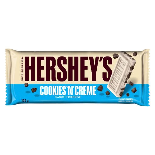 Picture of HERSHEY COOKIES N CREME FAMILY BAR 100GR