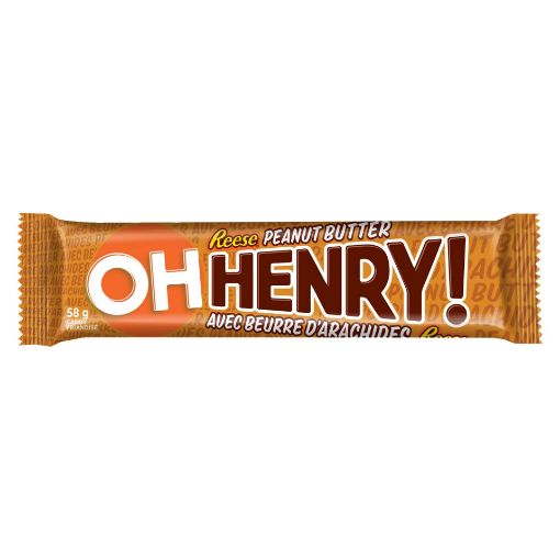 Picture of HERSHEY OH HENRY PEANUT BUTTER BAR SINGLE 58GR