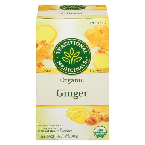 Picture of TRADITIONAL MEDICINALS ORGANIC GINGER TEA 20S                          