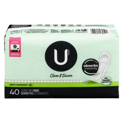 Picture of U BY KOTEX ULTRA THIN PAD - LONG 40S                                       