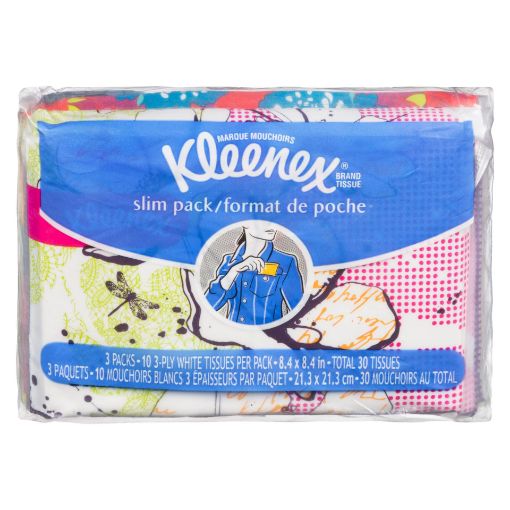 Picture of KLEENEX WALLET SLIM PACK FACIAL TISSUE 3PK 10S