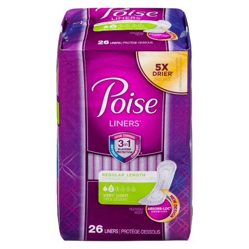Picture of POISE DAILY LINERS FOR BLADDER LEAKS - VERY LIGHT 26S