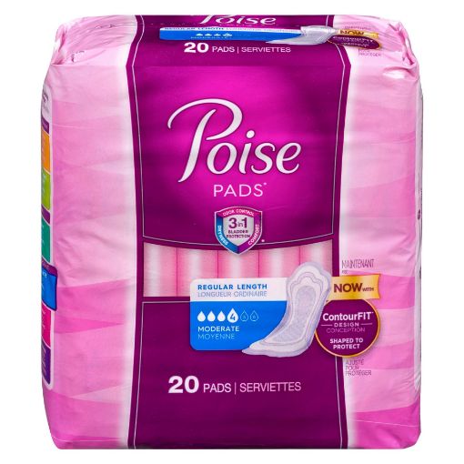 Picture of POISE PADS - MODERATE 20S                                                  