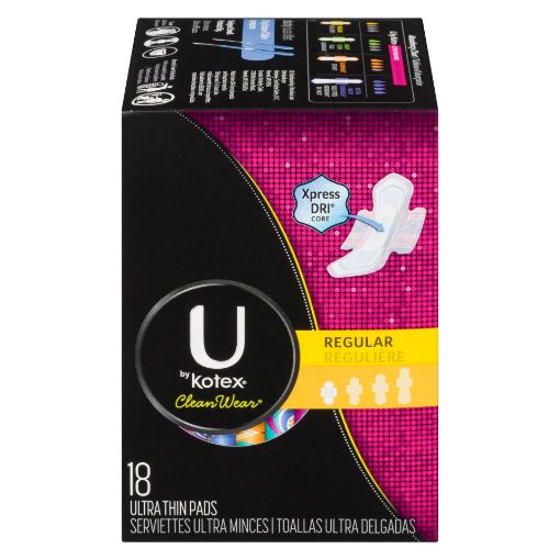 Picture of U BY KOTEX WING PADS - ULTRA THIN - REGULAR CL 18S                         