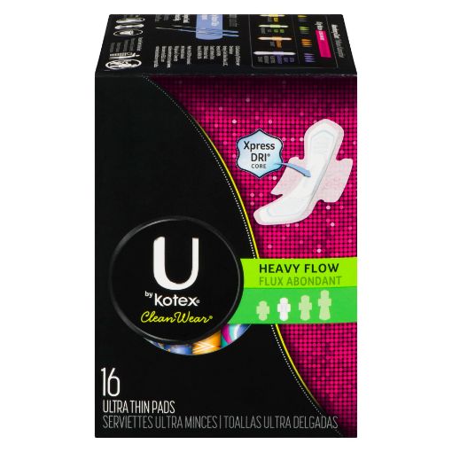 Picture of U BY KOTEX WING PADS - ULTRA THIN - HEAVY CLEA 16S                         