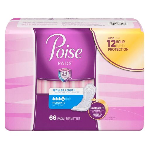 Picture of POISE PADS - MODERATE 66S                                                  