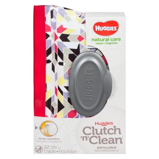 Picture of HUGGIES NATURAL CLUTCH N CLEAN BABY WIPES - REFILLABLE 32S                 