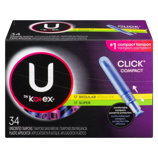 Picture of U BY KOTEX CLICK TAMPONS - MULTI PACK 34S                                  