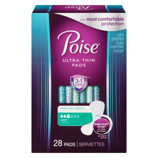 Picture of POISE ULTRA THIN PADS - LIGHT 28S