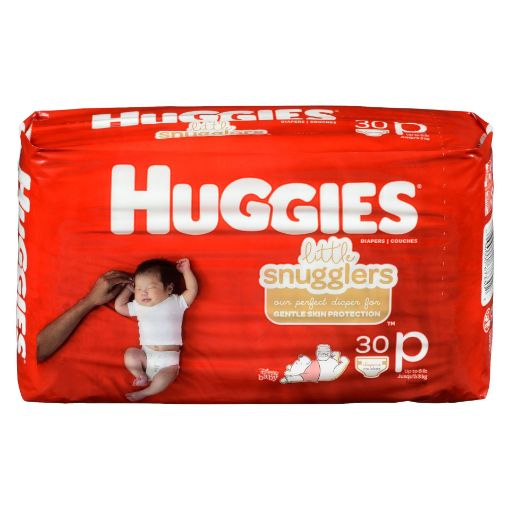 Picture of HUGGIES LITTLE SNUGGLERS PREEMIE DIAPERS CONVIENENCE PACK 30S              