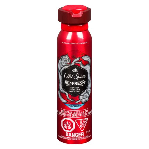 Picture of OLD SPICE WILD COLLECTION BODY SPRAY - WOLFTHORN 123ML                     