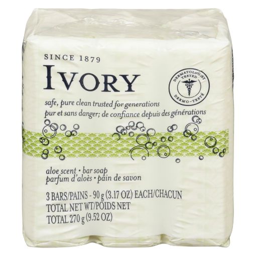 Picture of IVORY BAR SOAP - ALOE 3X90GR                                               