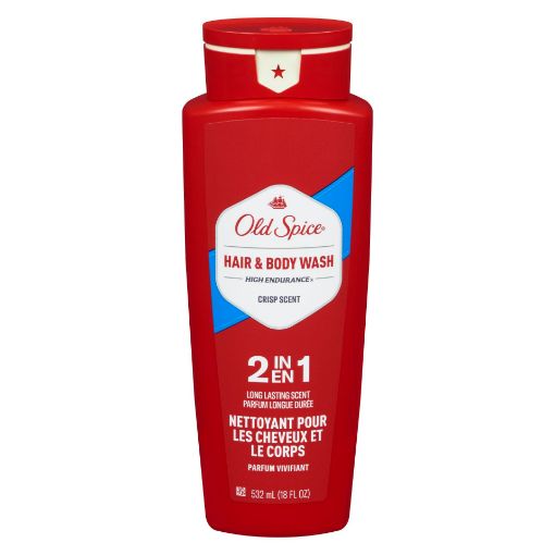 Picture of OLD SPICE HIGH ENDURANCE HAIR and BODY WASH - CRISP 532ML