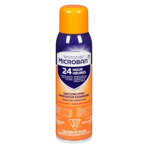 Picture of MICROBAN SANITIZING SPRAY DISINFECTANT - CITRUS SCENT 425GR        