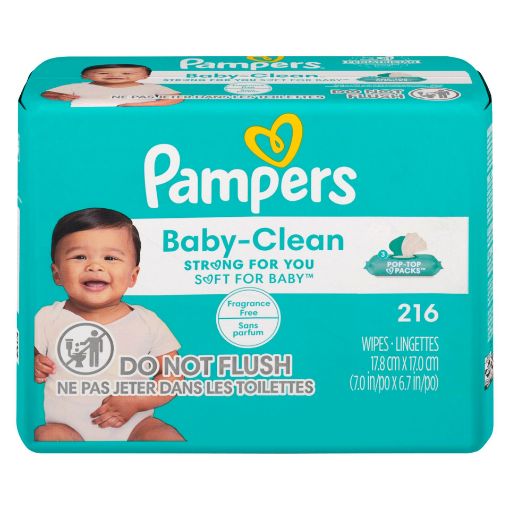Picture of PAMPERS WIPES COMPLETE CLEAN UNSCENTED FITMENT 3X 216S