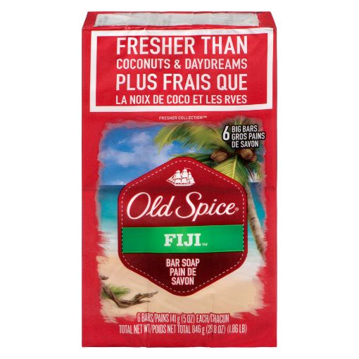 Picture of OLD SPICE BAR SOAP - FRESH COLLECTION - FIJI 6X141GR                       