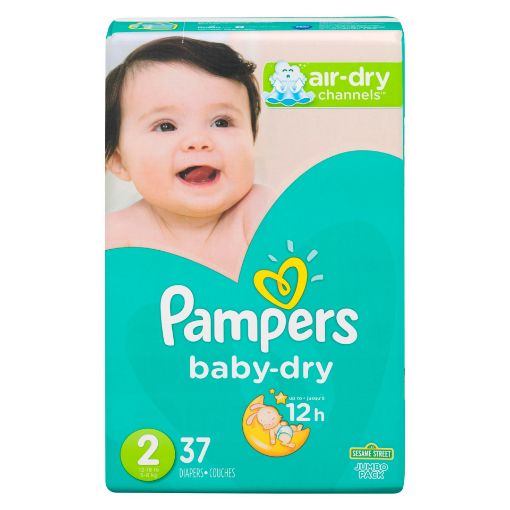 Picture of PAMPERS BABYDRY SIZE 2 JUMBO 37S                                           