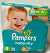 Picture of PAMPERS BABYDRY SIZE 4 JUMBO 28S                                           