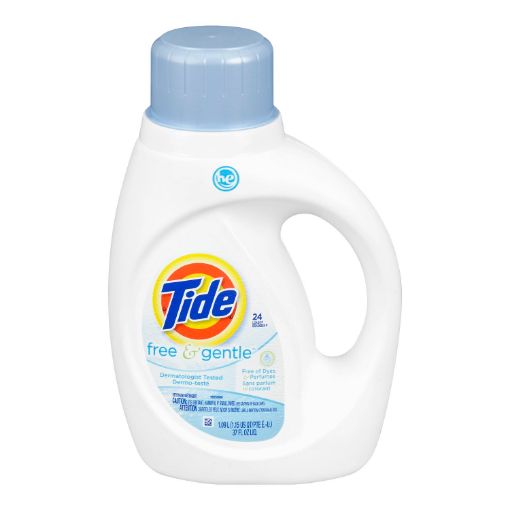 Picture of TIDE 2X HIGH EFFICIENCY LAUNDRY DETERGENT - SCENT FREE 1.09LT              