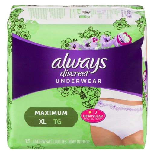 Pharmasave  Shop Online for Health, Beauty, Home & more. ALWAYS DISCREET  UNDERWEAR MAXIMUM XL 15S