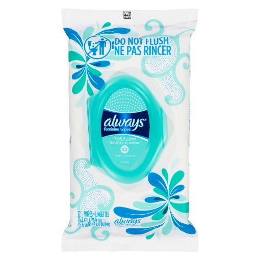 Picture of ALWAYS FEM WIPES - FRESH and CLEAN 32S