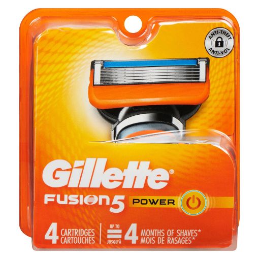 Picture of GILLETTE FUSION 5 POWER SHAVE CARTRIDGE 4S                                 
