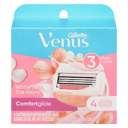 Picture of GILLETTE VENUS COMFORT GLIDE OLAY CARTRIDGES - WHITE TEA  4S               