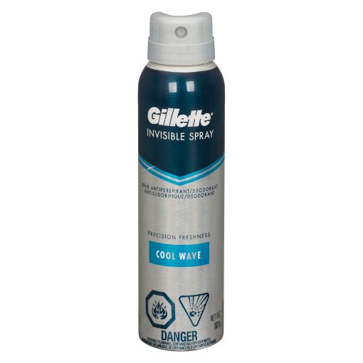 Picture of GILLETTE PRECISION FRESHNESS INVISIBLE SPRAY - COOL WAVE 132ML             