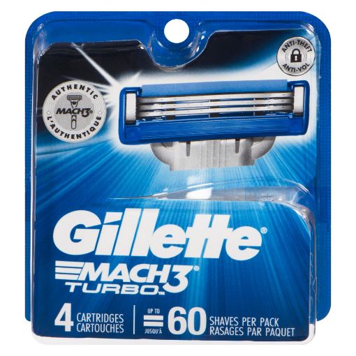 Picture of GILLETTE MACH 3 TURBO CARTRIDGE 4S                                         