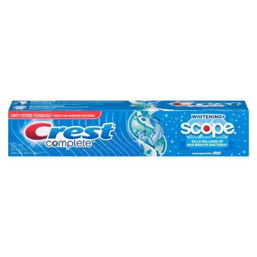 Picture of CREST COMPLETE WHITENING PLUS SCOPE TOOTHPASTE - COOL PEPPERMINT 130ML     