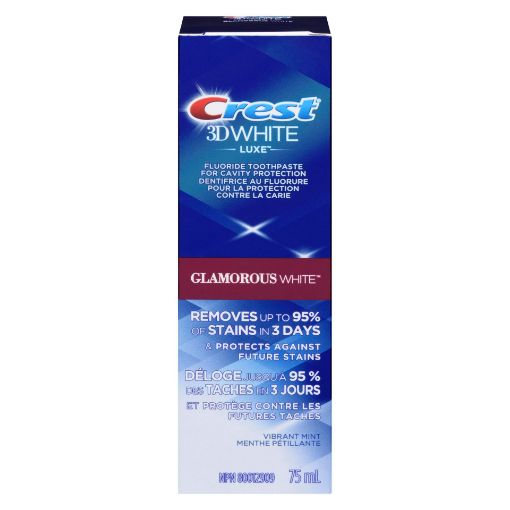 Picture of CREST 3D WHITE TOOTHPASTE - LUXE GLAMOROUS WHITE VIBRANT MINT 75ML         