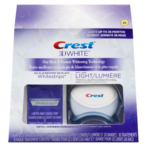 Picture of CREST 3D WHITE WHITESTRIPS - WITH LIGHT 10S                                
