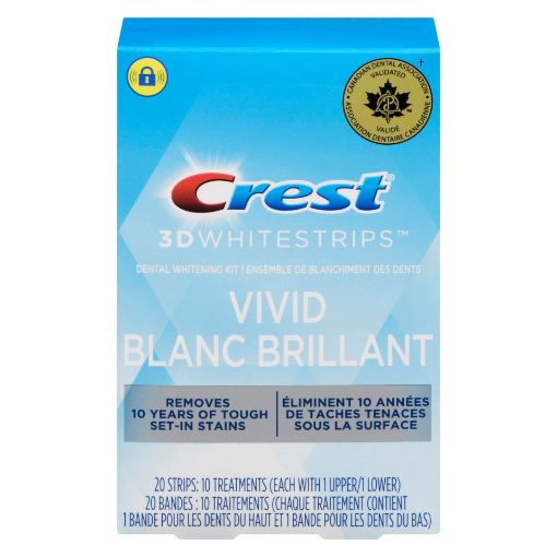 Picture of CREST 3D WHITE WHITESTRIPS - CLASSIC VIVID 10S                             