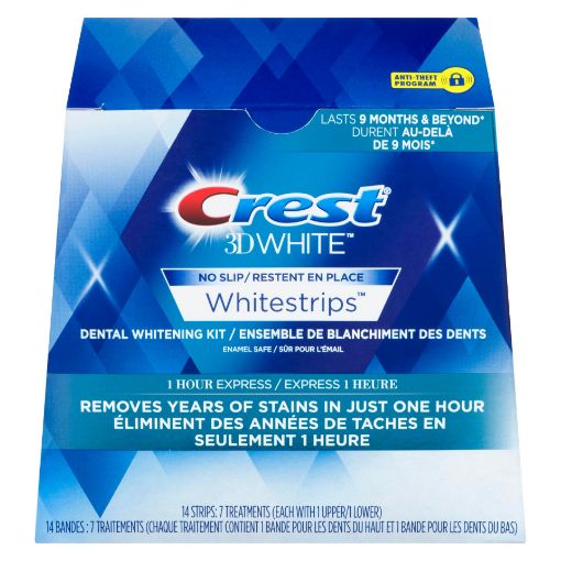 Picture of CREST 3D WHITE WHITESTRIPS - 1 HOUR EXPRESS 7S                             