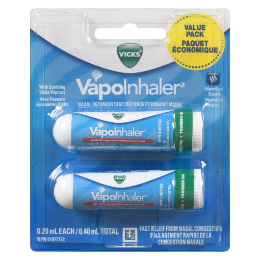 Picture of VICKS VAPOINHALER - NASAL DECONGESTANT - TWIN PACK 2S                      