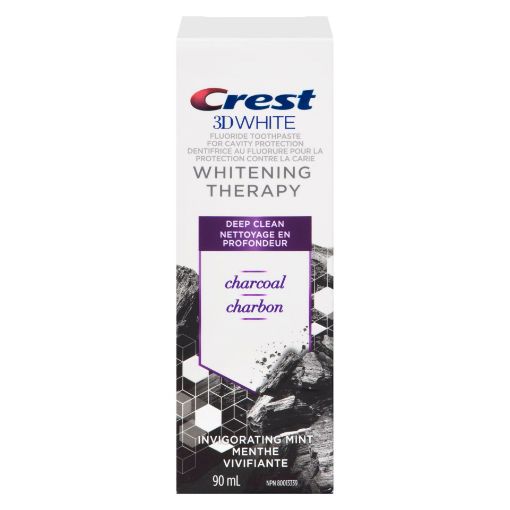Picture of CREST 3D WHITE WHITENING THERAPY TOOTHPASTE - CHARCOAL DEEP CLEAN 90ML     