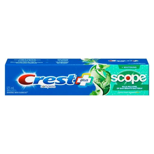 Picture of CREST COMPLETE WHITENING PLUS SCOPE TOOTHPASTE - MINTY FRESH 125ML         