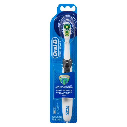 Picture of ORAL-B PRO-HEALTH BATTERY TOOTHBRUSH WITH BACTERIA GUARD BRISTLES 1S       