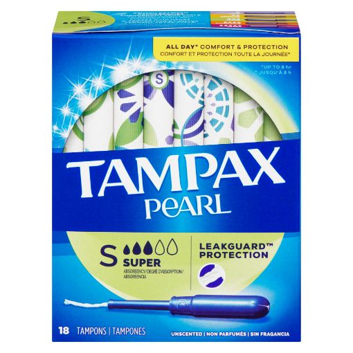 Picture of TAMPAX PEARL TAMPONS - SUPER 18S                                           