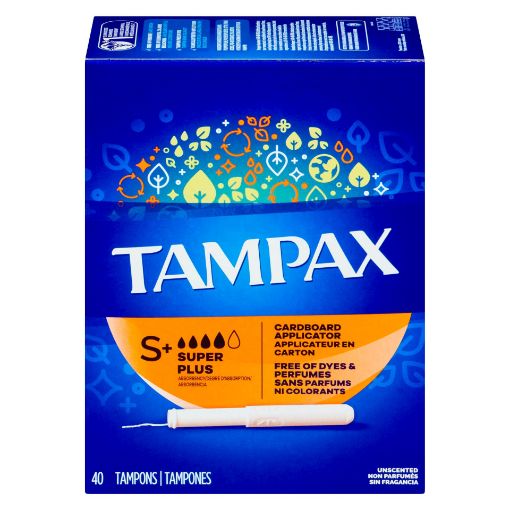 Picture of TAMPAX TAMPONS - SUPER PLUS 40S