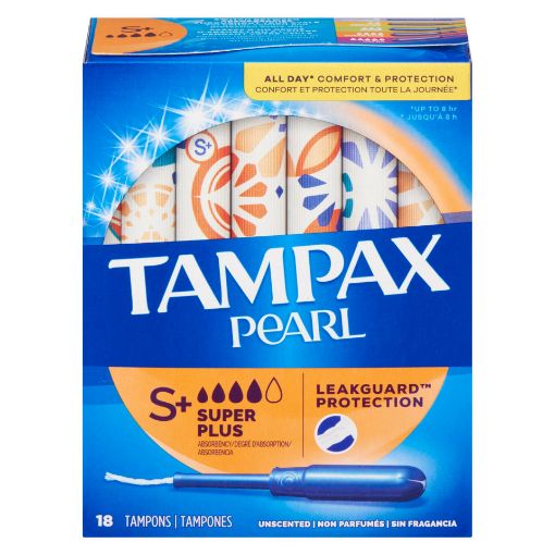 Picture of TAMPAX PEARL TAMPONS - SUPER PLUS 18S