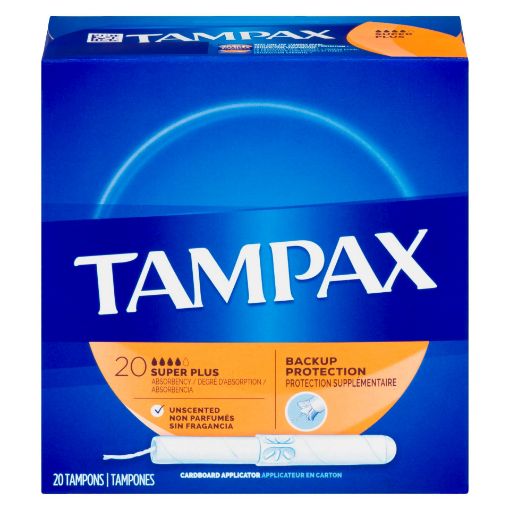 Picture of TAMPAX TAMPONS - SUPER PLUS 20S                                            