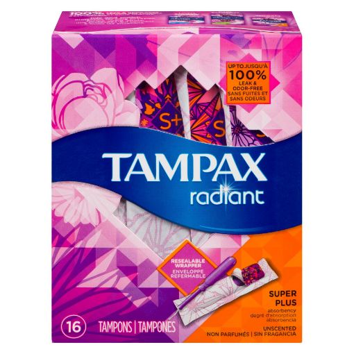 Picture of TAMPAX RADIANT TAMPONS - SUPER PLUS 16S                                    