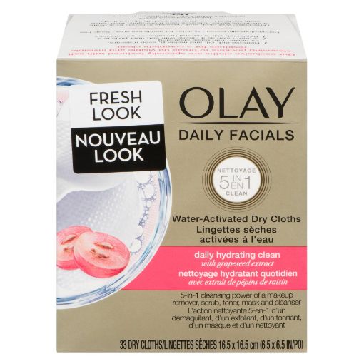Picture of OLAY DAILY FACIALS CLOTHS - DAILY HYDRATING CLEAN - REFILL 33S             