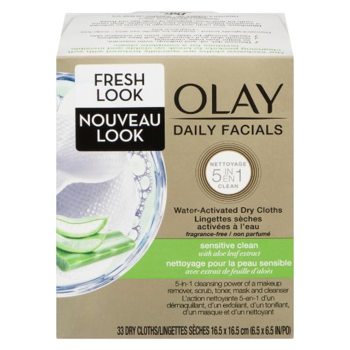 Picture of OLAY DAILY FACIAL CLOTHS - GENTLE SENSITIVE CLEAN - REFILL 33S             