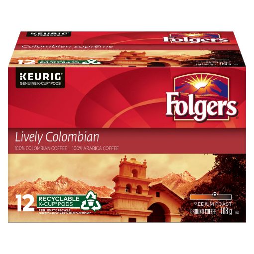 Picture of FOLGERS K-CUPS - LIVELY COLUMBIAN 108GR 12S