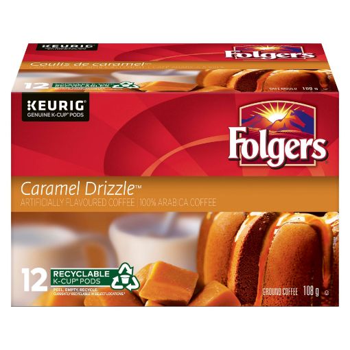 Picture of FOLGERS K-CUPS - CARAMEL DRIZZLE 108GR 12S