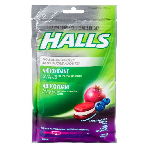 Picture of HALLS ANTIOXIDANT POMEGRANATE BERRY 17S