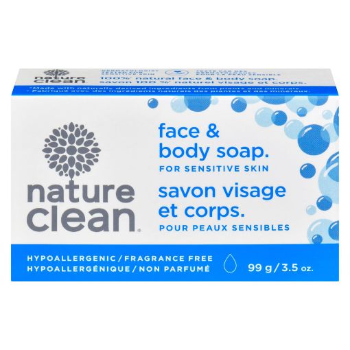 Picture of NATURE CLEAN SENSITIVE BATH BAR - UNSCENTED HYPOALLERGENIC 99GR            